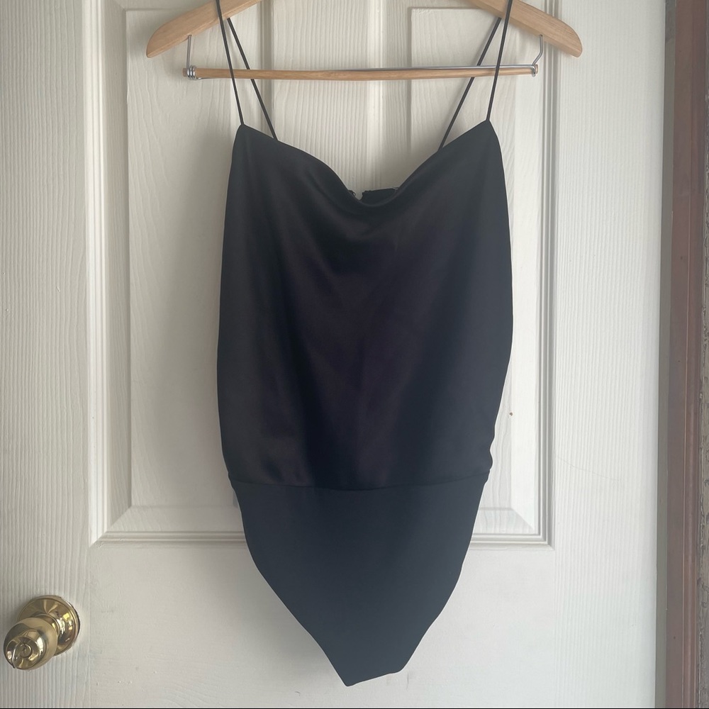 ALICE + OLIVIA BLACK BODYSUIT